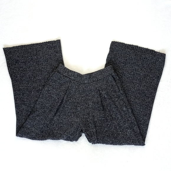 Banana Republic Women's Black White Heathered Knit Rayon Blend Wide Leg Pants XS - Picture 12 of 16